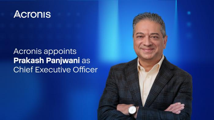 Acronis Appoints Prakash Panjwani as Chief Executive Officer